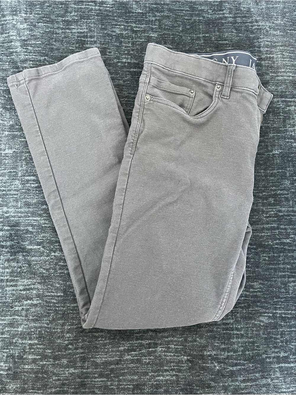 Jachs New York Gray Slim Jeans - Neutral Gray Pants